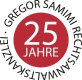 25 Jahre Rechtsanwaltskanzlei Gregor Samimi